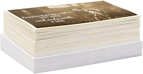 Miniatura 5 de BEST PAPER GREETINGS Tarjetas de agradecimiento con sobres, 4 x 6 pulgadas, paquete de 36 tarjetas de felicitación para perros en blanco en el