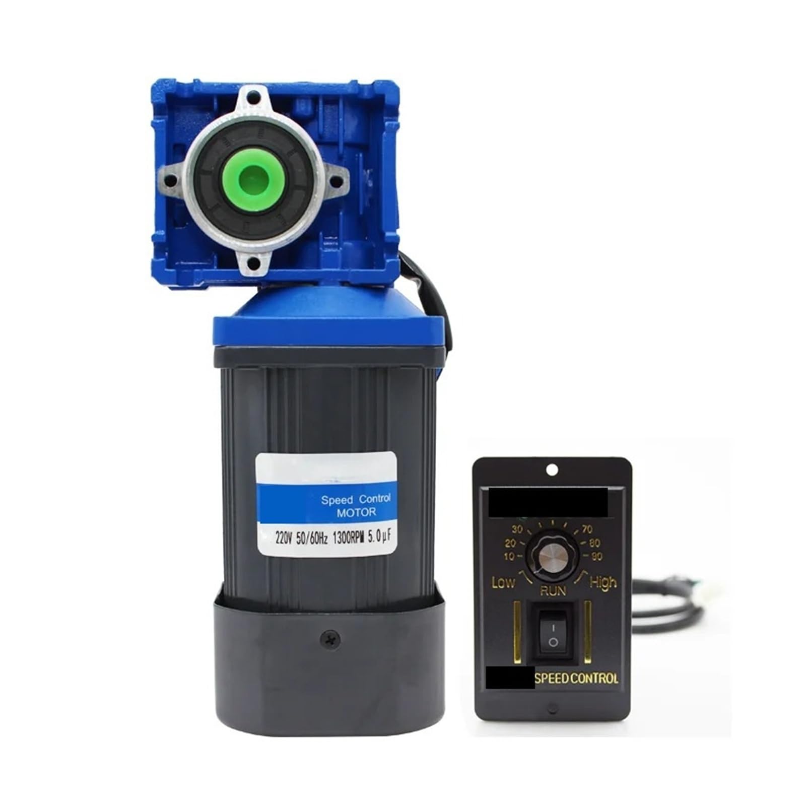 Moteur réducteur à vis sans fin AC 200W RV40 avec régulateur 100K