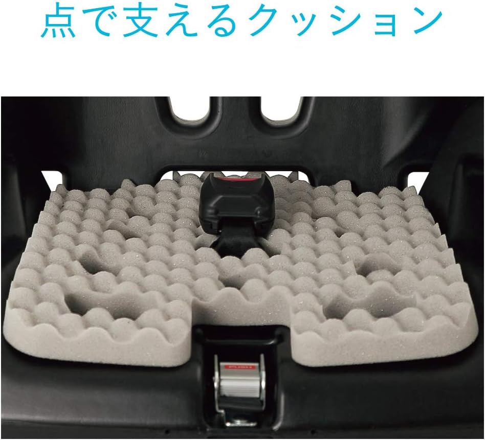 コンビ シートベルト固定 チャイルド&ジュニアシート 1歳頃から11歳頃まで ジョイトリップ エッグショック GH ブラック 腰を支えるランバーサポート付き