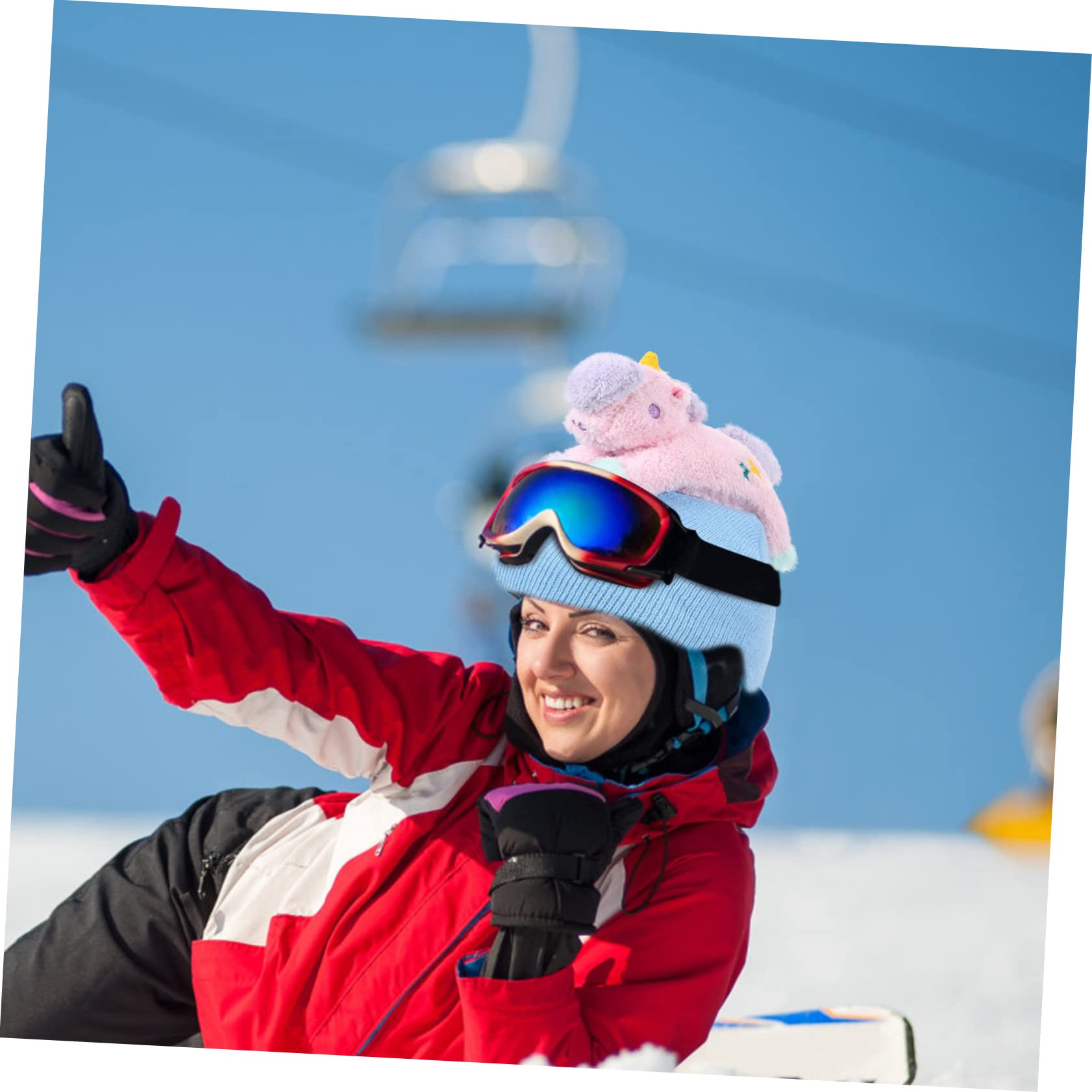 Kisangel Copricasco per Sport Invernali con Design Animato Copertura Protettiva per Casco e Facile e Indossare