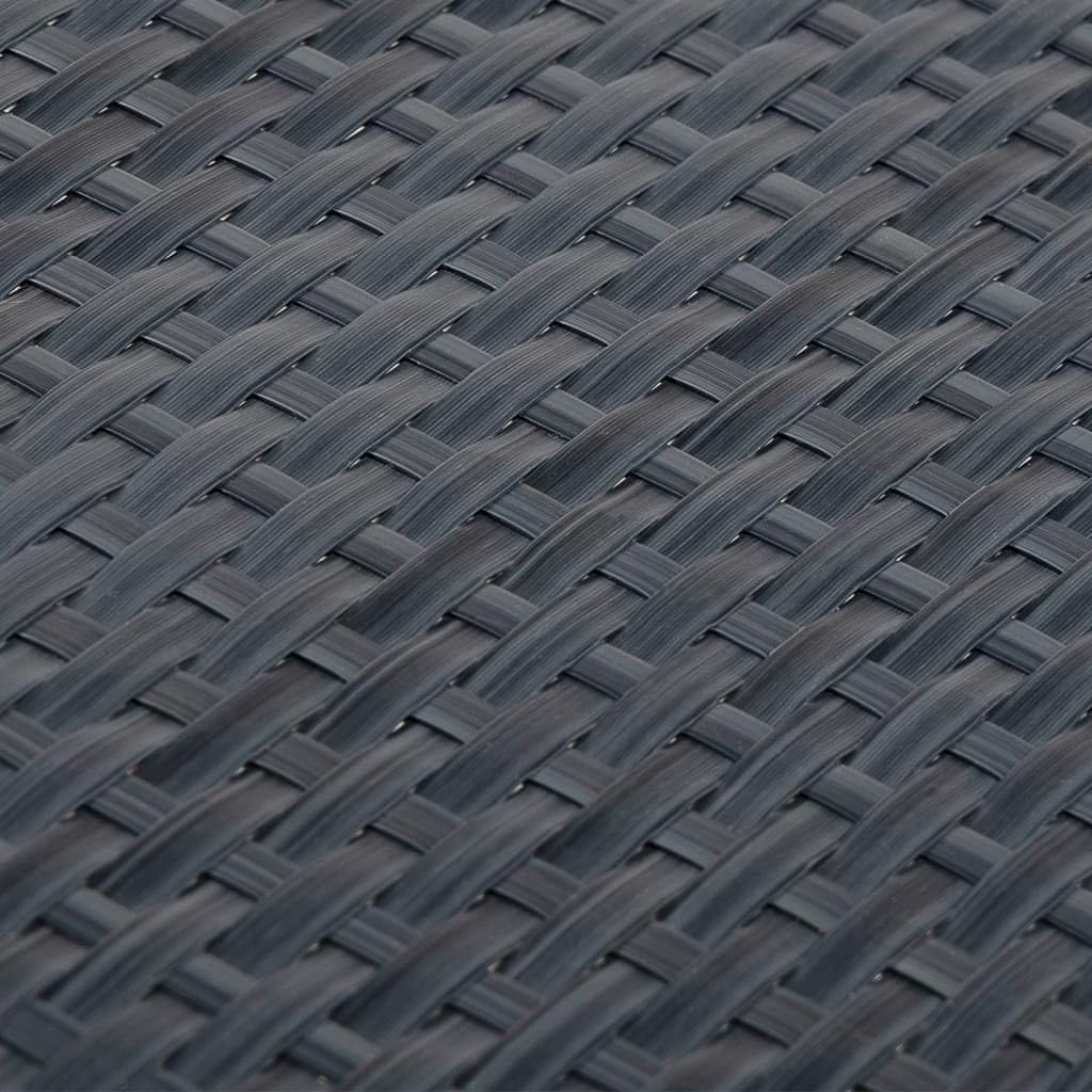 vidaXL Balkon Sichtschutz, Balkonbespannung Rattan-Optik, Sonnenschutz Windschutz für Terrasse Garten, Balkonverkleidung Balkonabdeckung, Anthrazit 300x90cm Poly Rattan