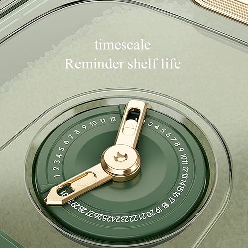 Miniatura 5 de WMGoods Cubos de arroz decímetros contenedores de almacenamiento cajas de arroz recipientes herméticos de almacenamiento de alimentos contenedores