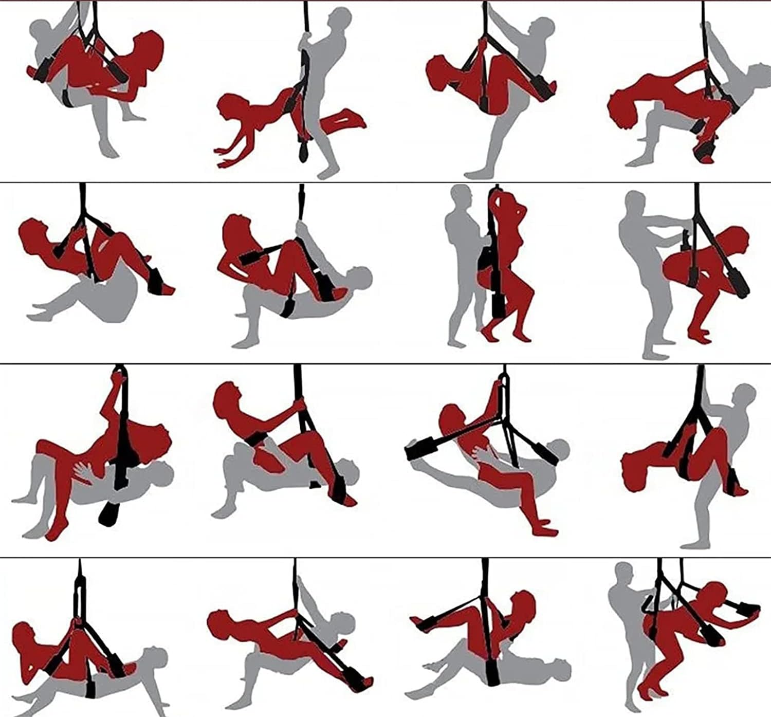 [ZAŖŲχ✸ΡR0DUCTS] Altalene yoga a soffitto rotanti a 360° di lusso rosse ṧexᑭḭṧ Juĝuețeś Ŝexừalê Cuscino a 3 strati per giochi indoor ậdult ṧexṧexṑ ṧex Šêxy Kit Šêx Toysper Bõndägë