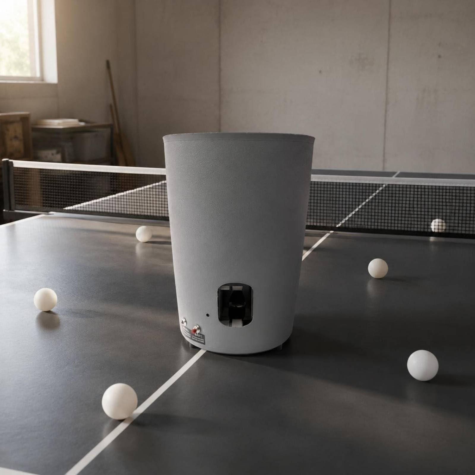 Automatic Ball Allenatore Tennis Tavolo Macchina Lanciapalline Pong Controllo Remoto Cambio Intensità Struttura Robusta Finitura Opaca Adatto per