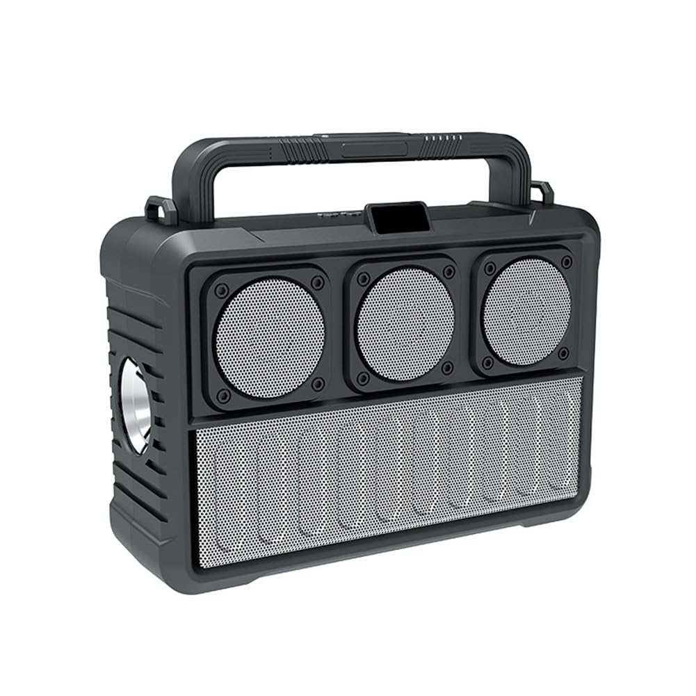 Radio FM solaire et enceinte portable d'extérieur avec torche LED - 8