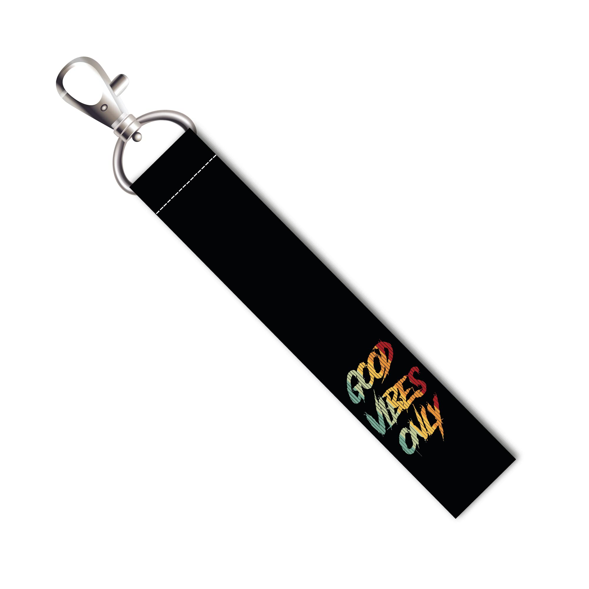 Good Vibes Only Lanyard Bag Tag with Swivel Lobster for Gift Luggage Bags Backpack Laptop Bags Students Travelers L X H 5 X 0.8 INCH-image-34