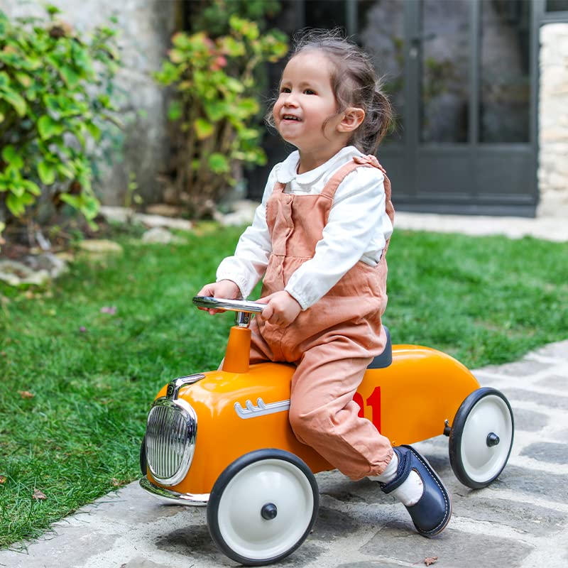 Baghera Rider Rose – Porteur Enfant En Métal – Dès 2 Ans – Look Vintage, Direction Fonctionnelle – Pneus Caoutchouc – Marque Française
