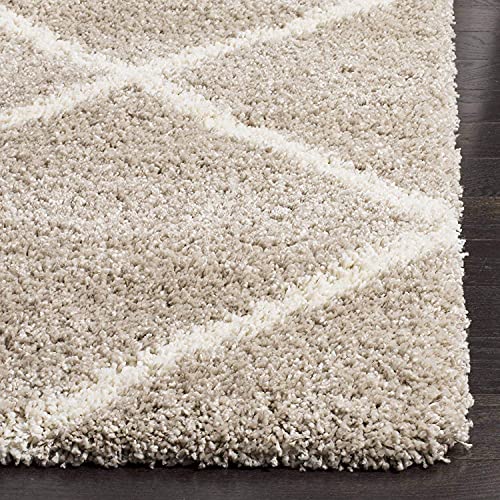 Image of Solid Shaggy Rugs and Carpet for Bedroom Living Room 2x6 Feet M-24