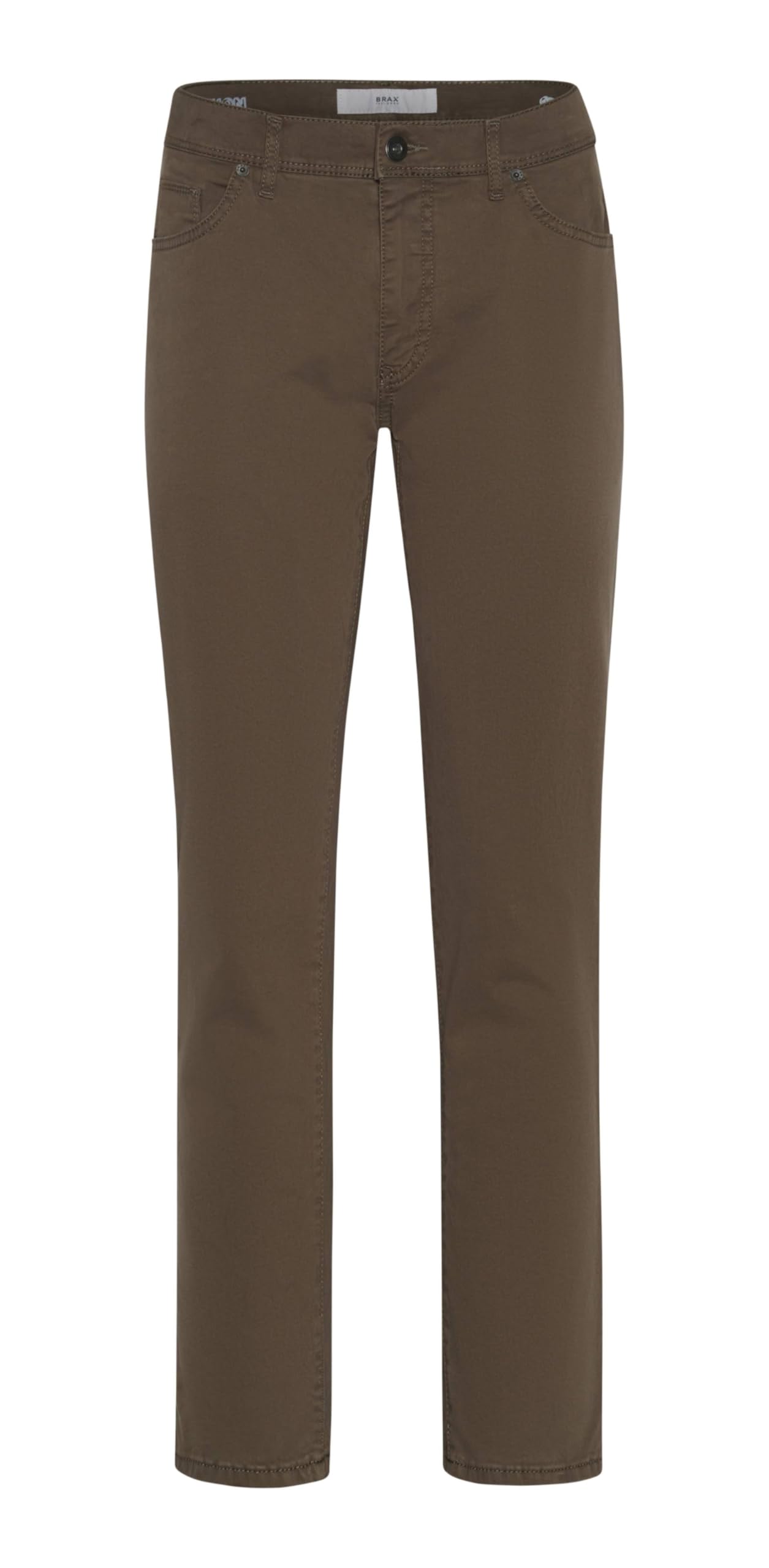 Brax Men's Style Cadiz Five Pocket Marathon Quality Trousers, khaki, 33 W /34 L