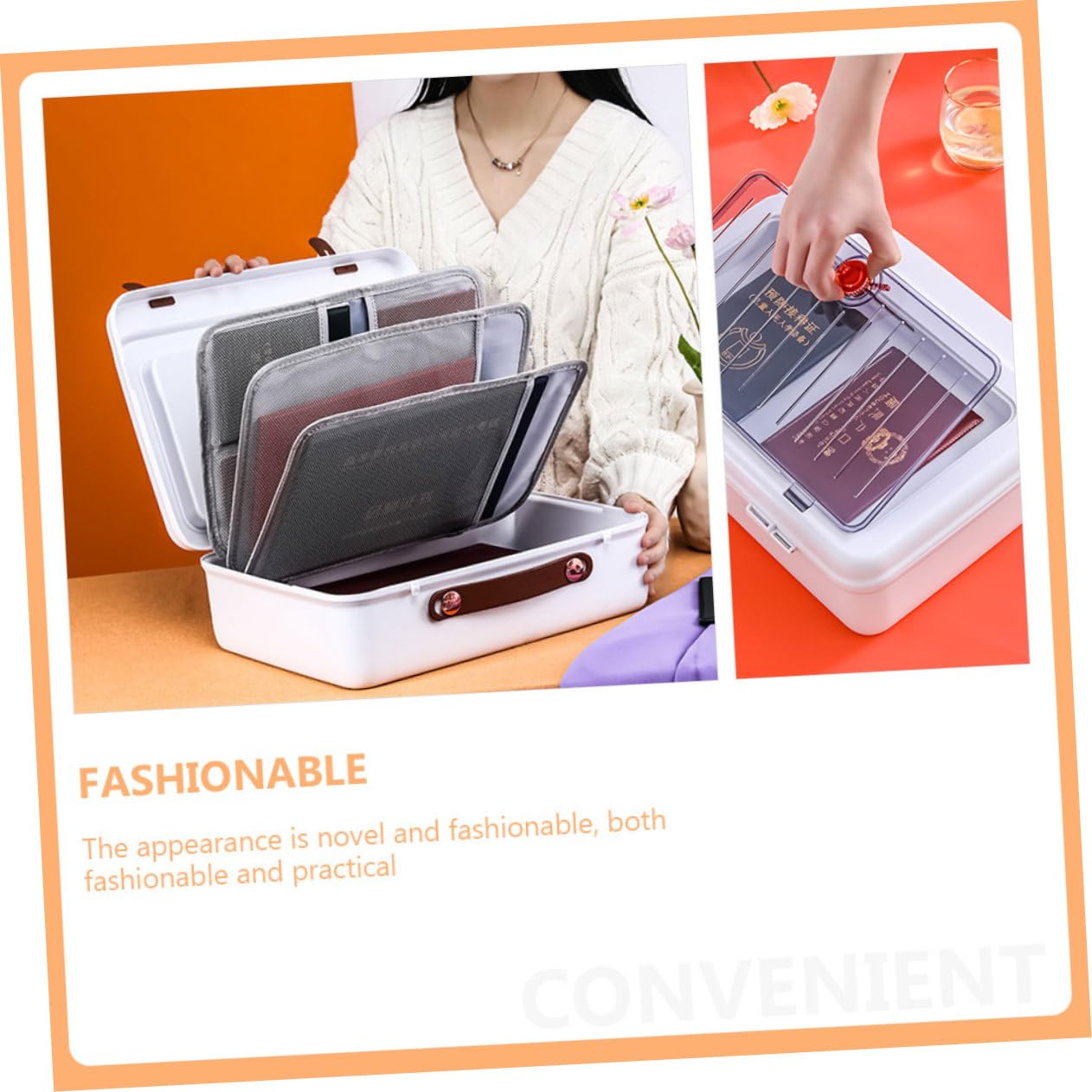 BESPORTBLE Bolsa De Almacenamiento De Identificación Para Viaje Organizador De Certificados Multicapa Caja Para Documentos y Pasaportes Para Hogar y Oficina Fabricada Material Duradero
