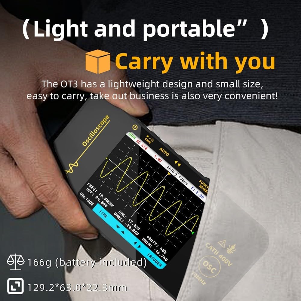 Oscilloscope de Poche Mini 3.2 Pouces LCD Couleur(B)