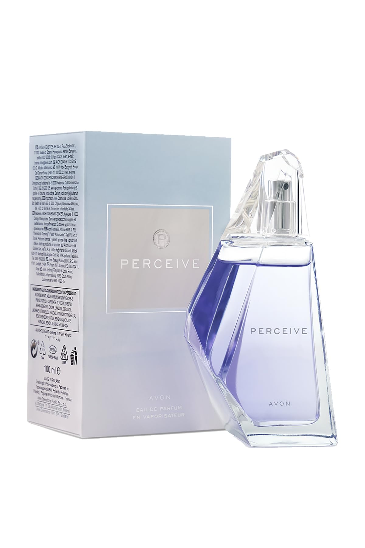 Avon Perceive Eau de Parfum, Fresh Floral Fragrance, Long Lasting, 100 ml, Unisex