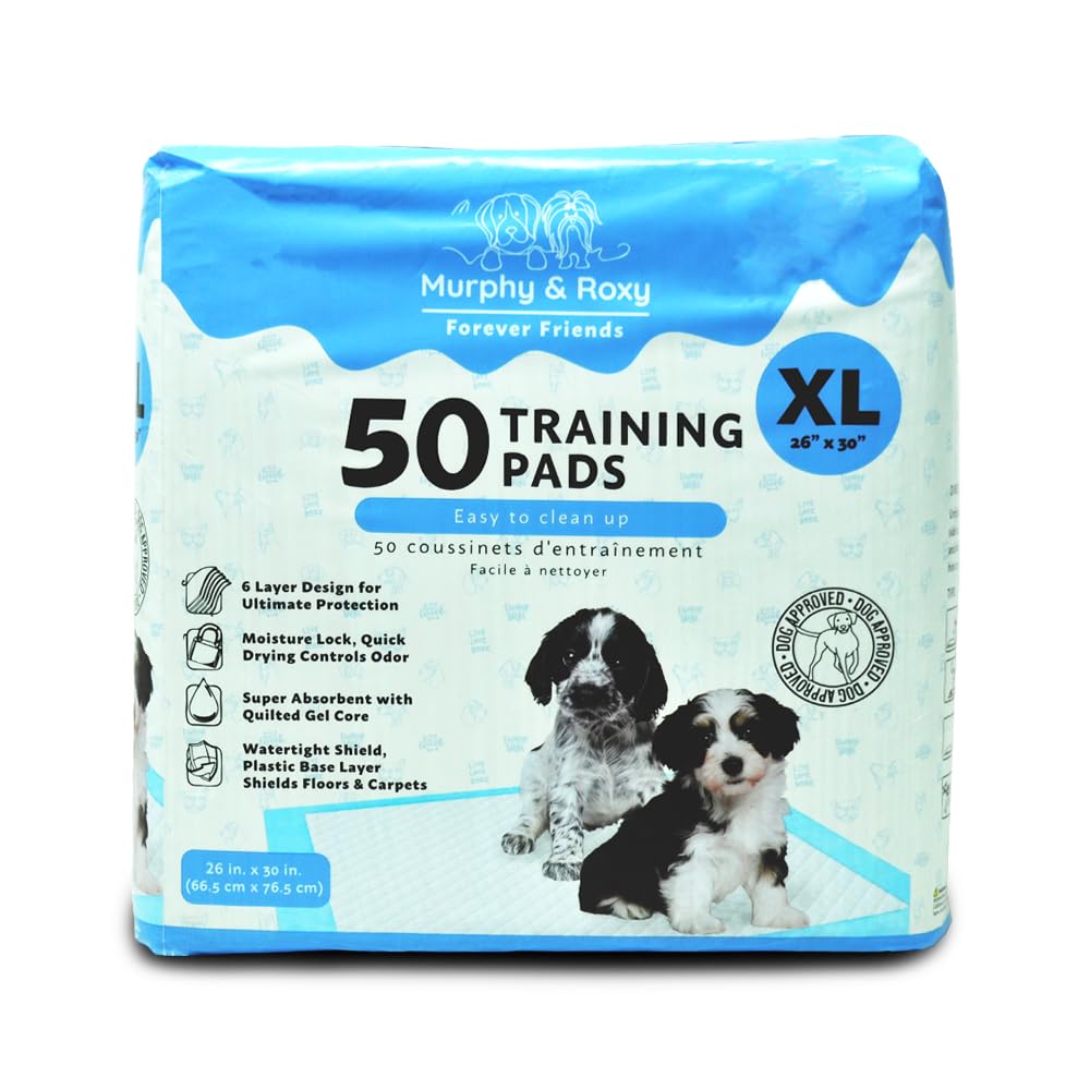 Amazon.com: Murphy & Roxy Unscented Pet Training Pads 50 Pack XL