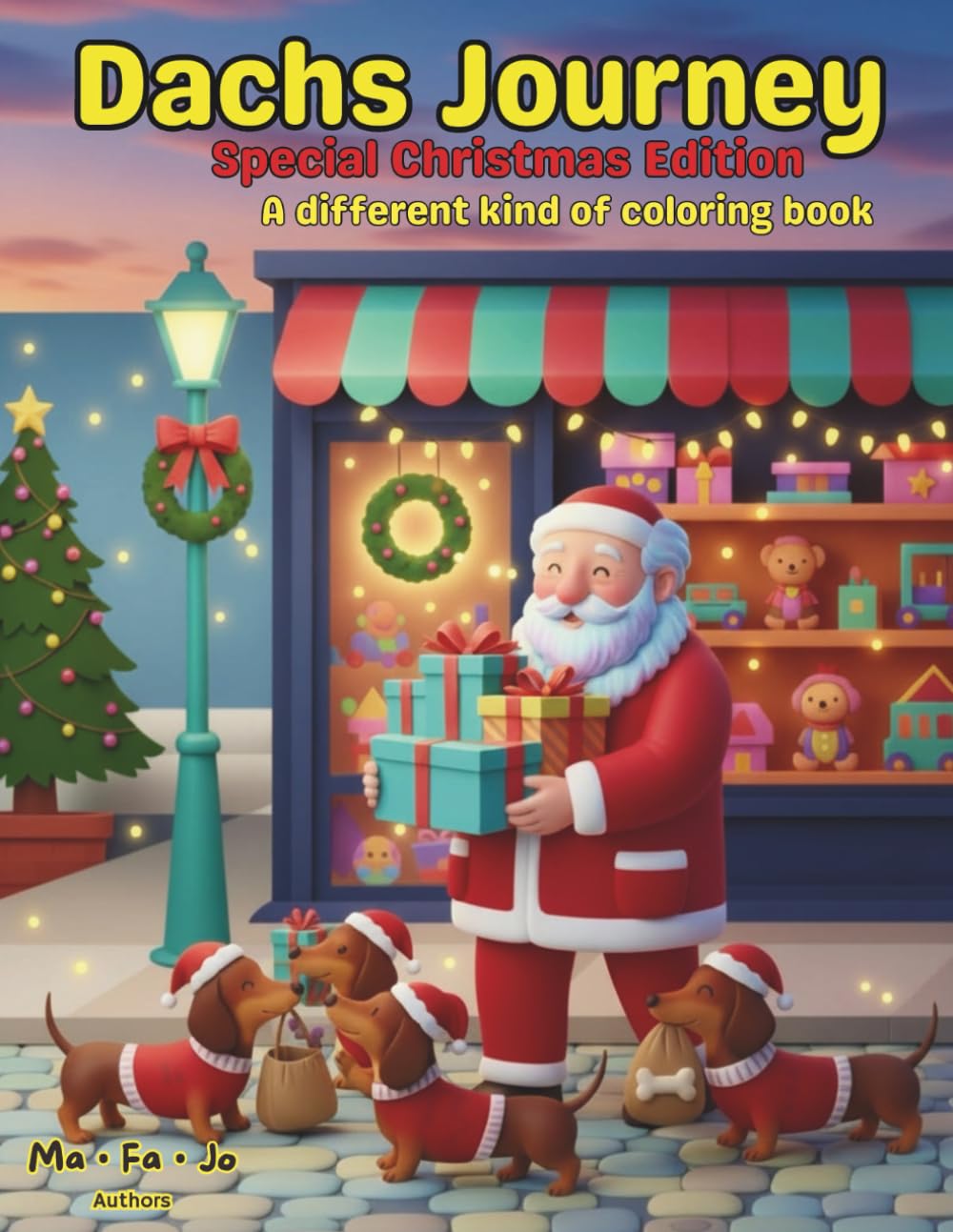Sausage Dog Journey – Christmas Special Edition: Super Cute Puppy Colouring Book