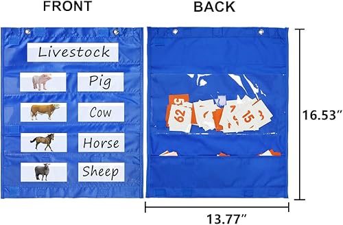 Miniatura 2 de Mewise Cuadrado magnético de bolsillo, mini gráfico de bolsillo para aula/escuela en casa, hora circular, horario diario, actividades, juego de 4