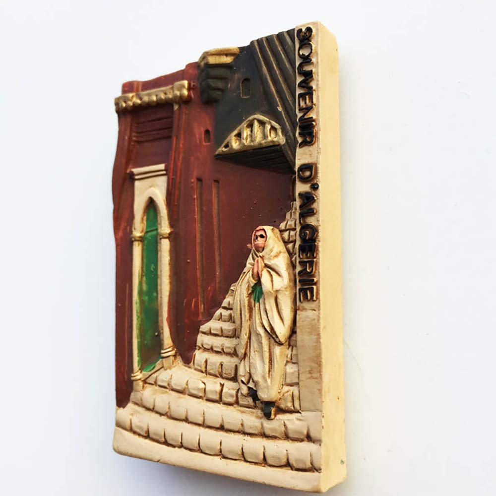 Béjaïa Algeria magnete da frigorifero 3D souvenir da viaggio decorazione per frigorifero adesivo magnetico collezione artigianale