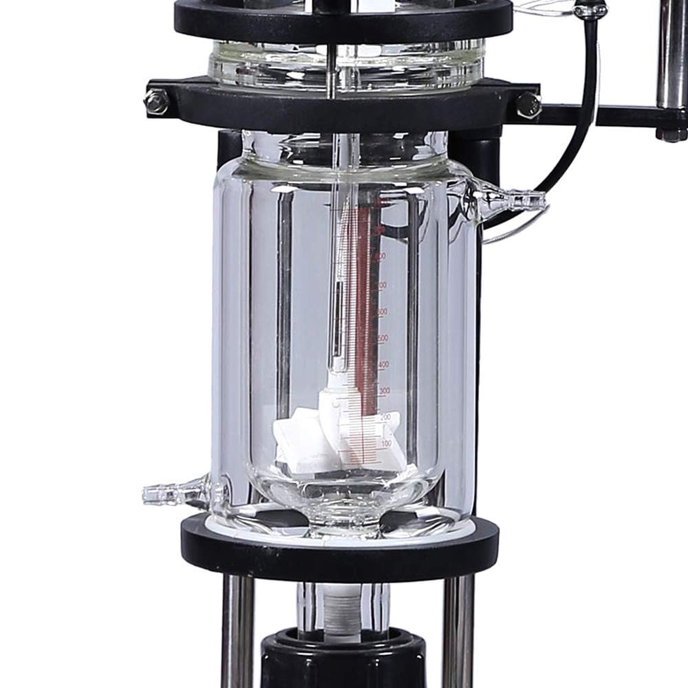 Chemilabor - Reacciones químicas Reacciones Químicas Doble Capa Cylindrical 1L Glass Jacket Type Reactor Chemical Reaction Unit