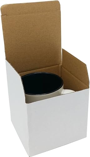 Miniatura 2 de Taza de café de cerámica blanca personalizada de elefante de 11 onzas con caja de regalo blanca