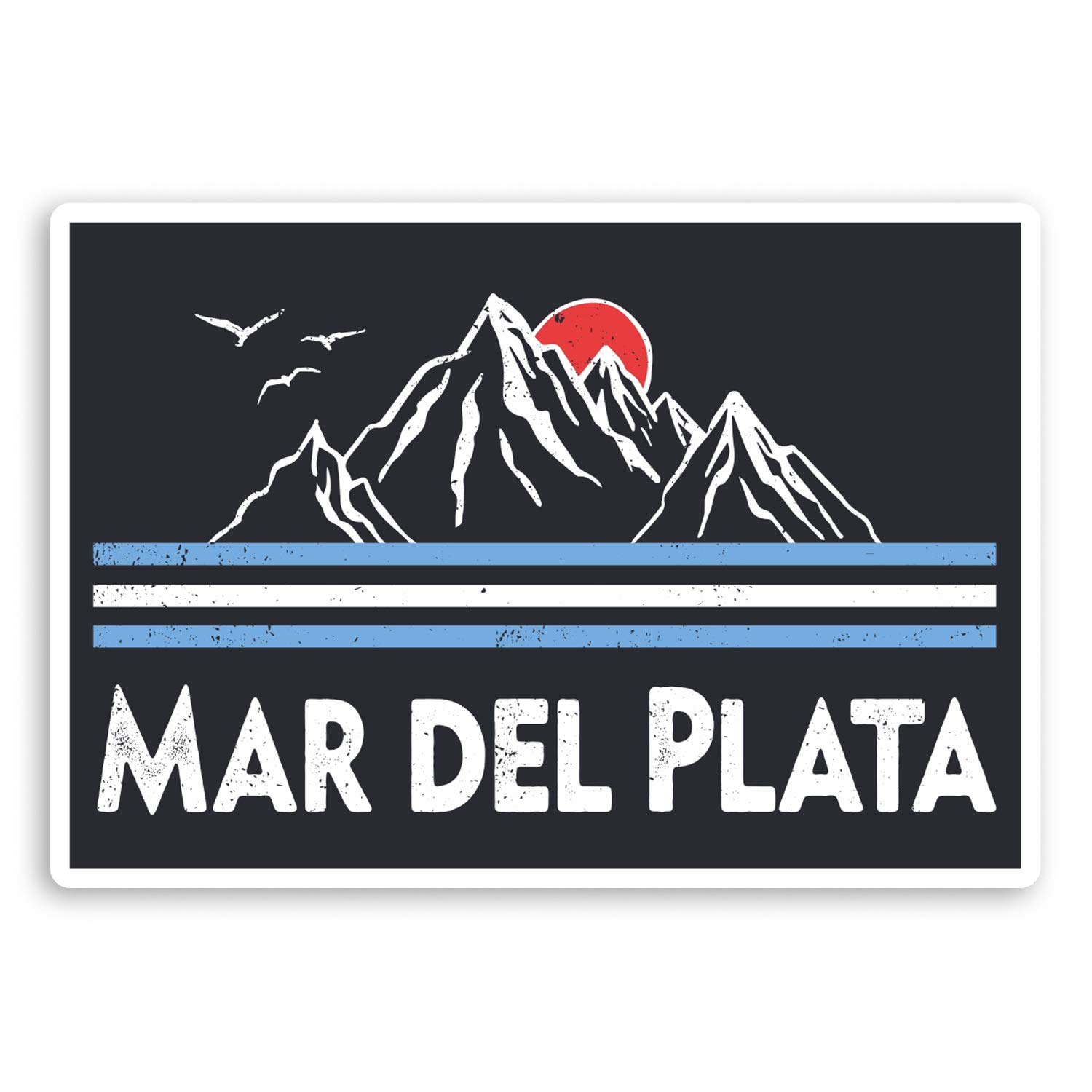 2 x 10cm Mar Del Plata Argentina Vinyl Stickers Mountain Luggage Sticker #30878 (10cm Wide)