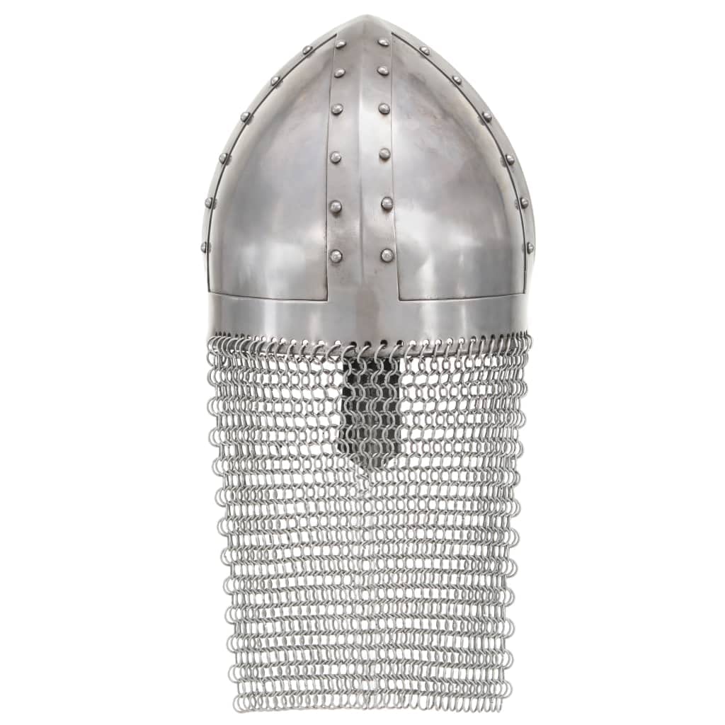 Genérico Réplica Casco de Caballero Cruzado Antiguo Larp Acero Plateado,Arte y Ocio,Hobbies y Artes Creativas,Coleccionables,Armas coleccionables,286222