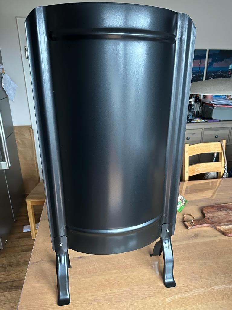 Kaminschirm Ofenschirm mit Füßen schwarz Hitzeschild 91 x 46 cm modern glatt NEU neues Model AdoroSol Vertriebs GmbH