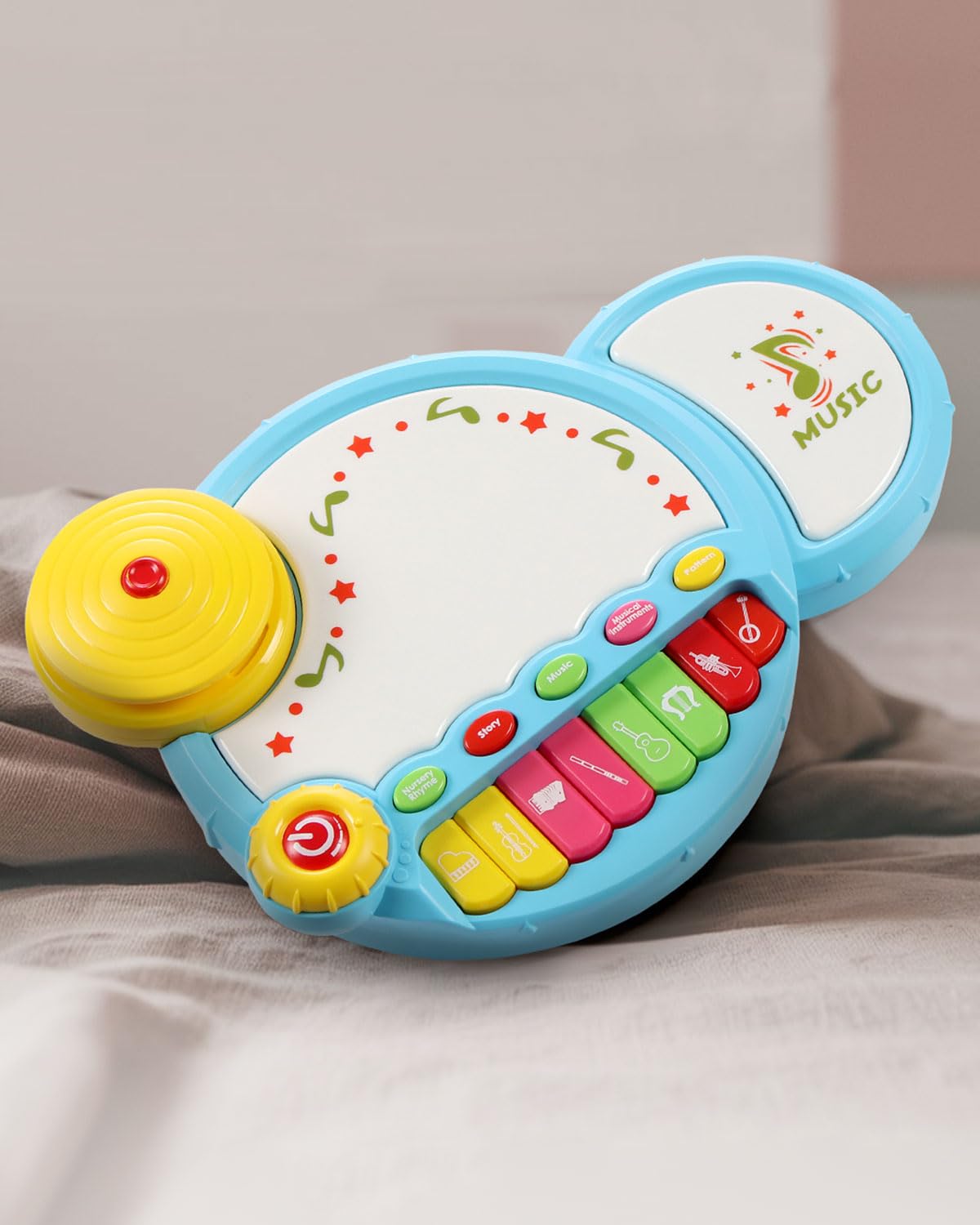 Play Nation Premium 2 in 1 Jazz Drum Piano for Kids | Fun Musical Toy with Light for Kids | Sound Toy with 8 Multicolored Piano Keys | Preschool Musical Instrument Learning for Boy/Girl |BIS Certified (B0D28XRM9S) Amazon Price History, Amazon Price Tracker
