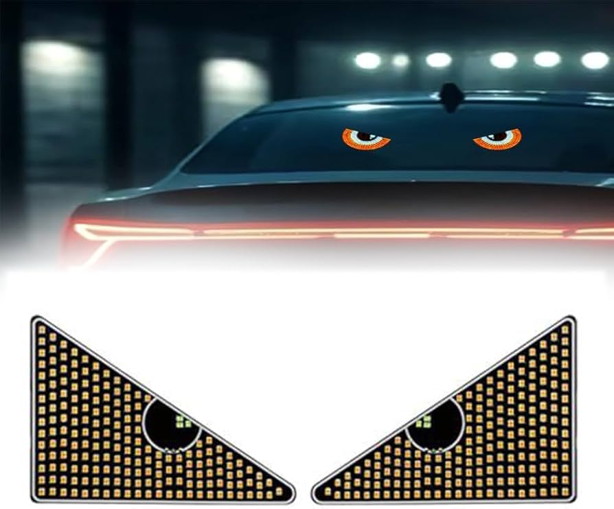 Amazon.co.jp: 車の窓用カラフルなアイランプソフトスクリーン
