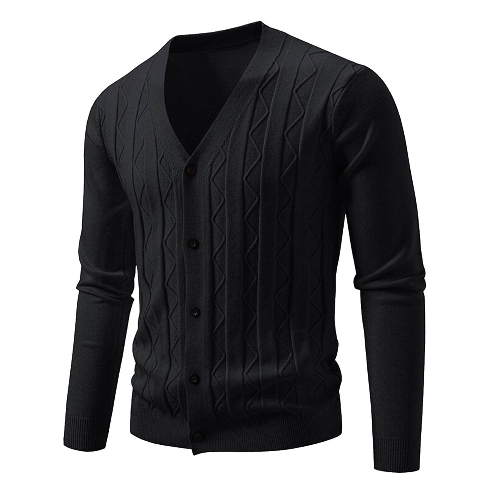 Suéter manga larga ajuste delgado con forro térmico y corte V-Neck 5