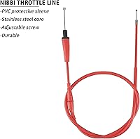 Vista 2 de nibbi Cable de acelerador de 46" Go Kart universal para bicicleta de suciedad, mini bicicleta y motocross Cable de acelerador para motocicleta 125