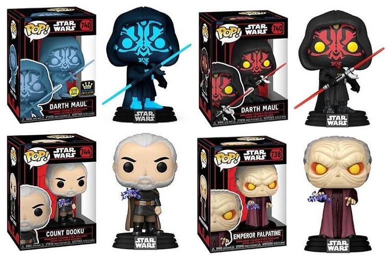 Funko Star Wars Darkside Pop! Juego completo (4) con exclusivo SS