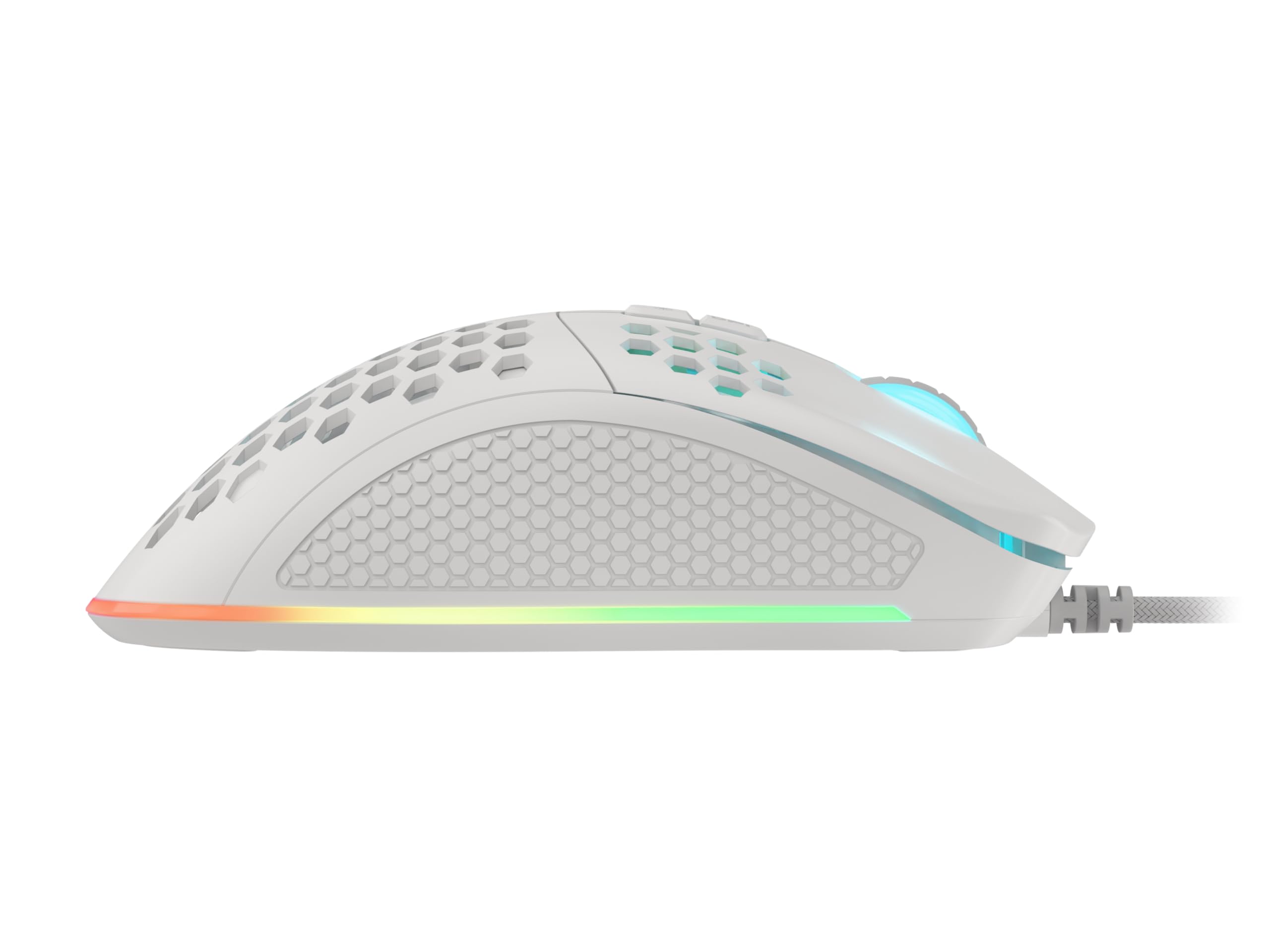 Genesis Raton Gaming Krypton 555 RGB 8000DPI Bianco