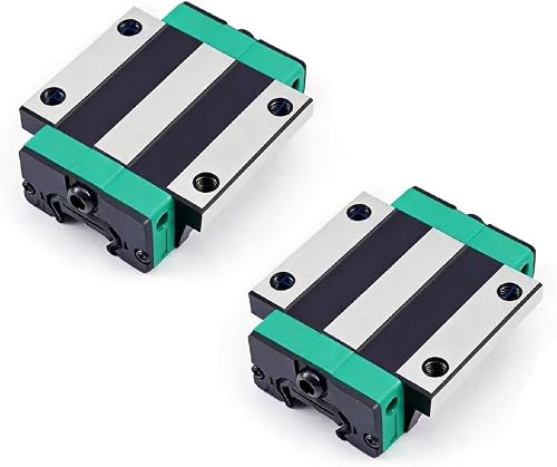 Mssoomm 2Pcs EGW20 - CA Carriage Slider Block for 20mm HGH20 CNC Square Linear G
