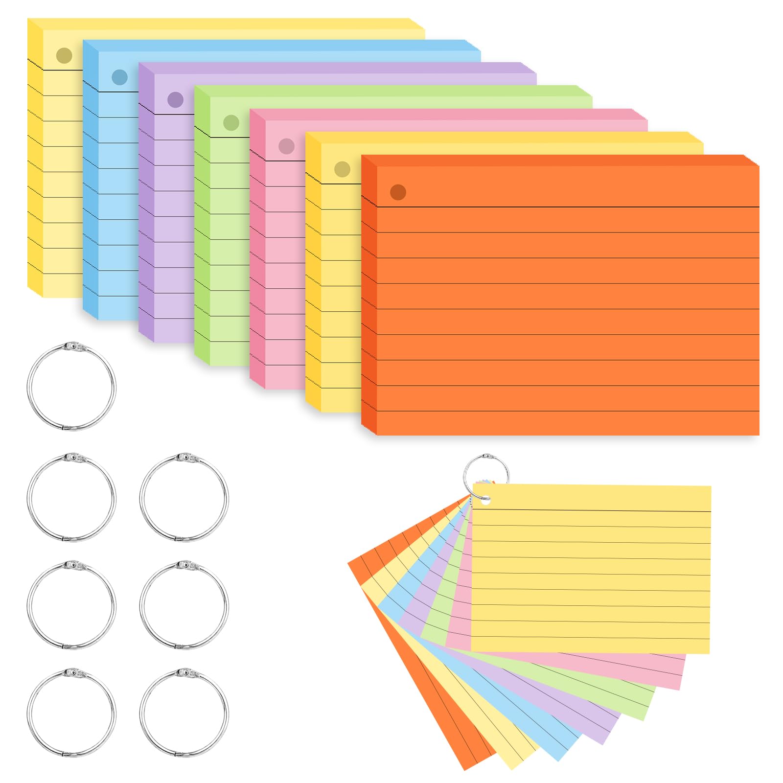 Flash Card, 350 Pcs Revision Cards Index Cards