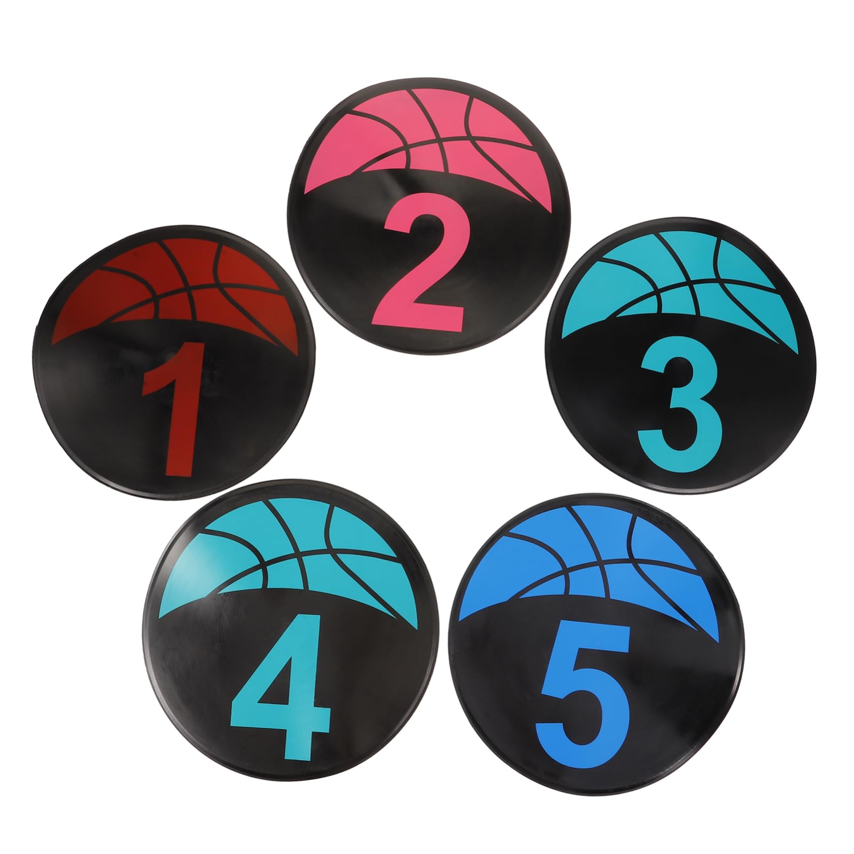 Yardwe Soccer Training Discs Digital Logo Plates Football Markers Set of 1 Strong Marker Ability for Various Sports