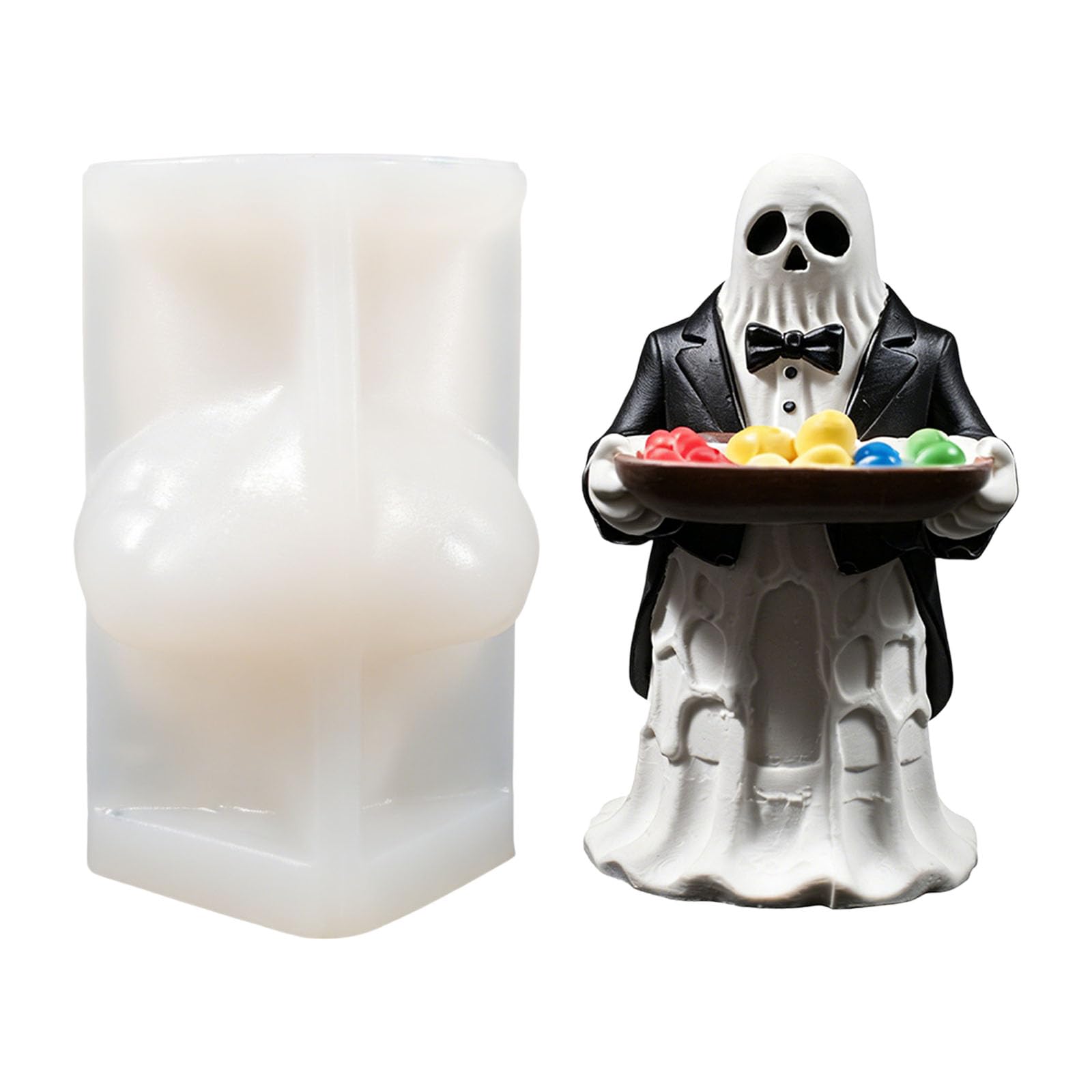 Oxxggkao Specters Shaped Silicone for Halloween Making Flexible Easy Releases Food Grade Silicone