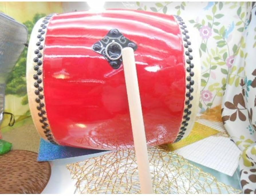 N(送料無料)29.000円沖縄大太鼓39cm 撥付き約5.5kg