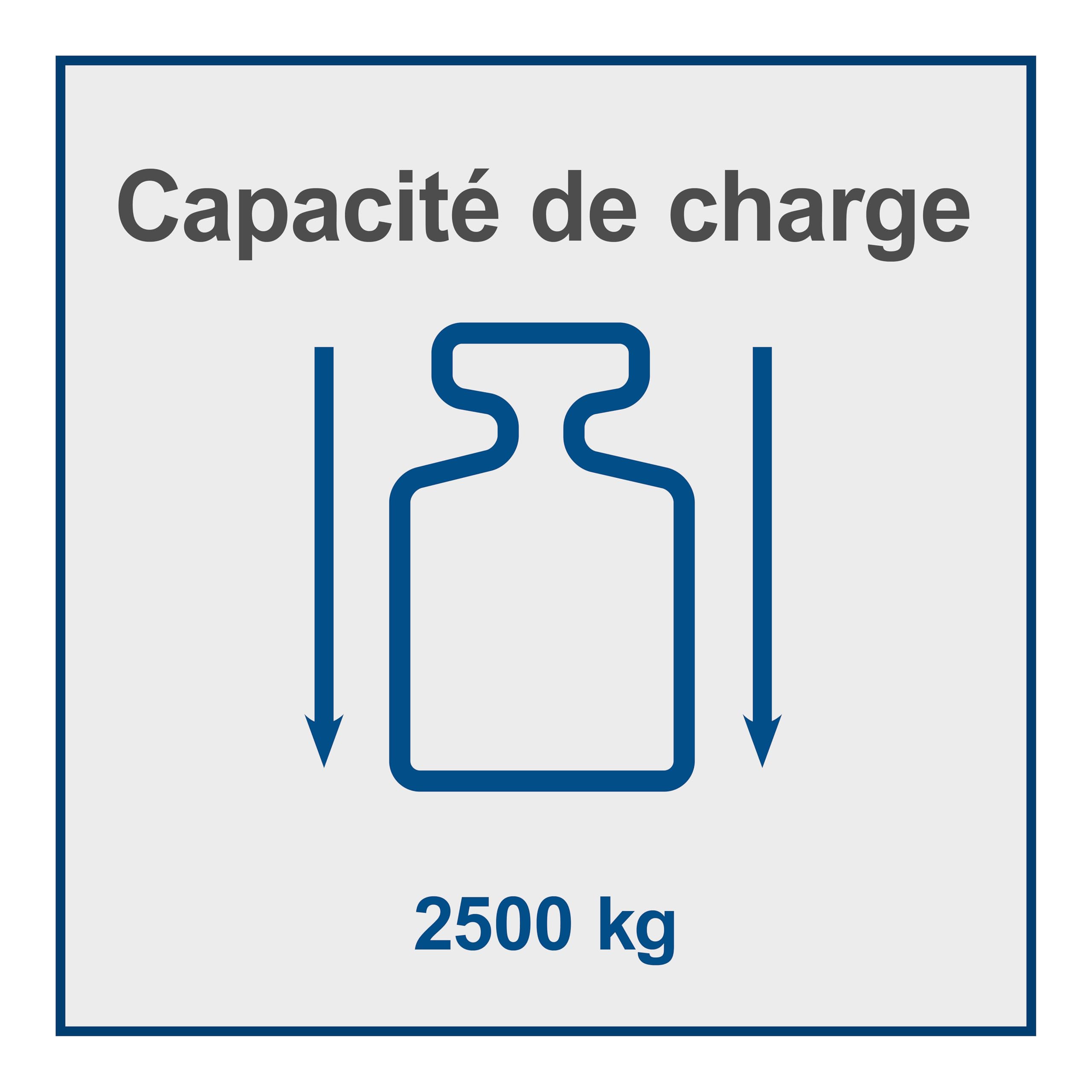 Scheppach Transpalette HW2500 | 2,5 t / 2500 kg capacité de Charge | Construction en Acier & Commande hydraulique sans Entretien | Roues Ø80mm | Volants Ø180mm | Idéal pour europalettes
