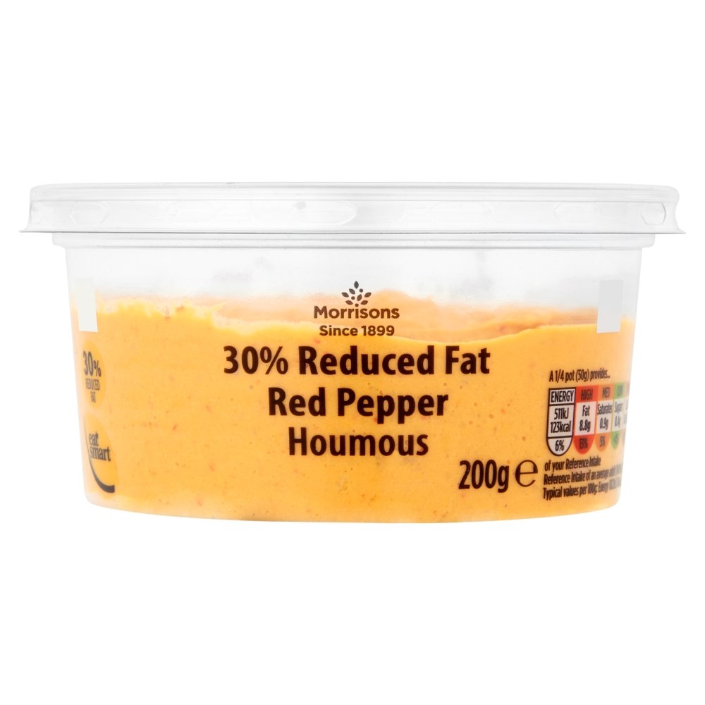 Morrisons Reduced Fat Red Pepper Houmous 200g