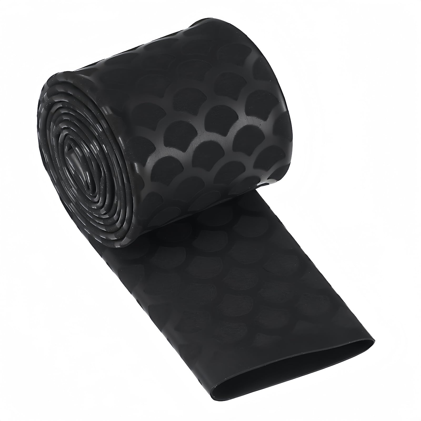 BOXONLY 35 mm dia x 1M PET Heat Shrink Tubing Insulation Sleeving for Non-slip Fishing Rod Grips Handle,2:1 Ratio,Black
