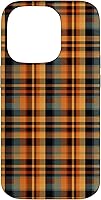 Vista 17 de Plaid Orange Brown Fall Harvest Muted Colors Print Pattern Case for iPhone 16