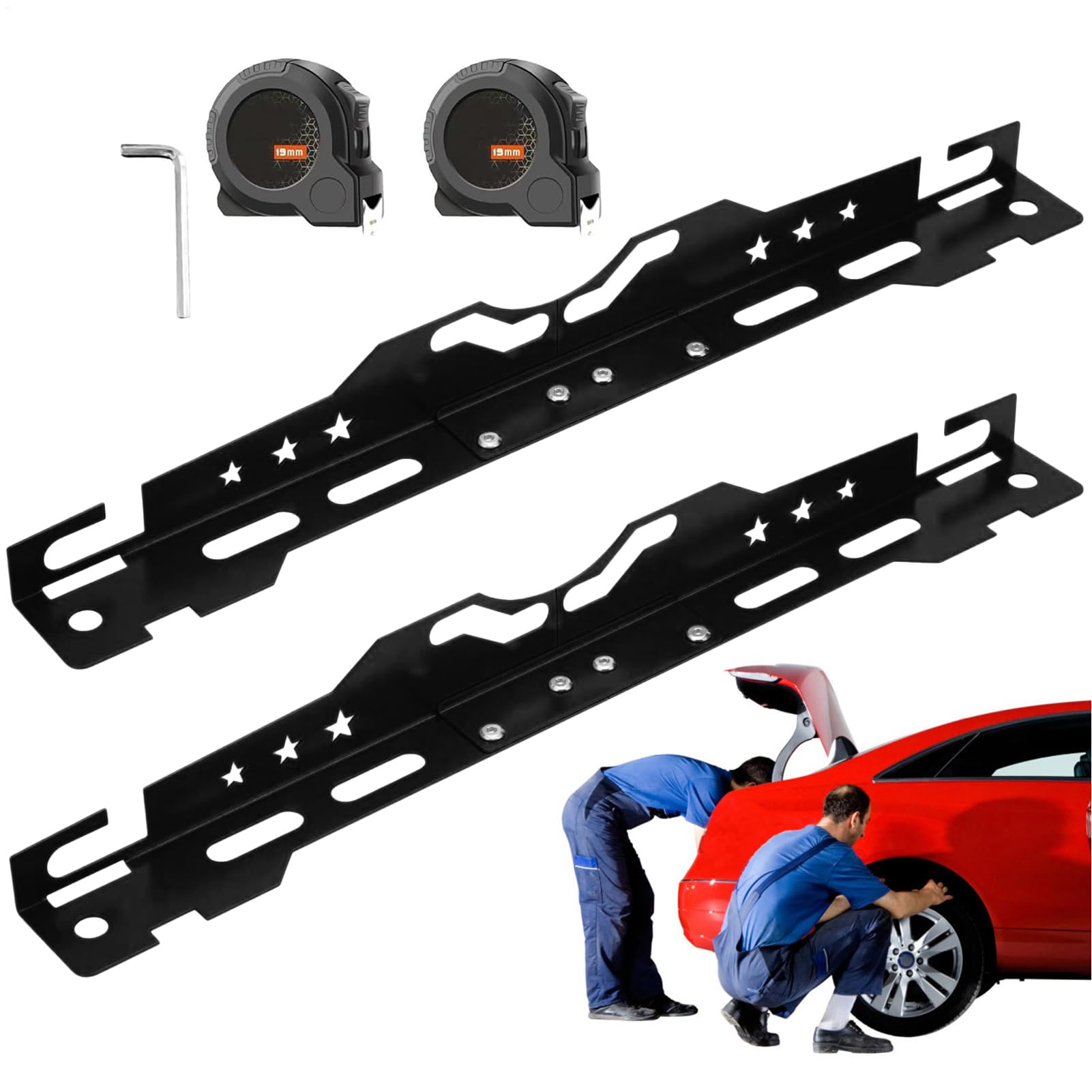 Attrezzi di allineamento per Auto Kit Piastre Gadget Pneumatici | Strumenti Allineamento Antiscivolo Per Ruota Adatto ad auto, domestico, camion, veicoli e garage automobilistico