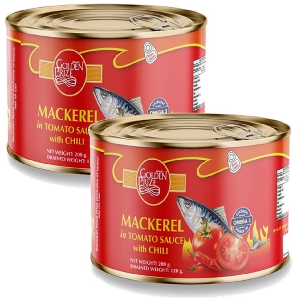 Golden Prize Mackerel in Tomato Sauce with Chili, 200g (Pack of 2) (B07HCZKP7T) Amazon Price History, Amazon Price Tracker