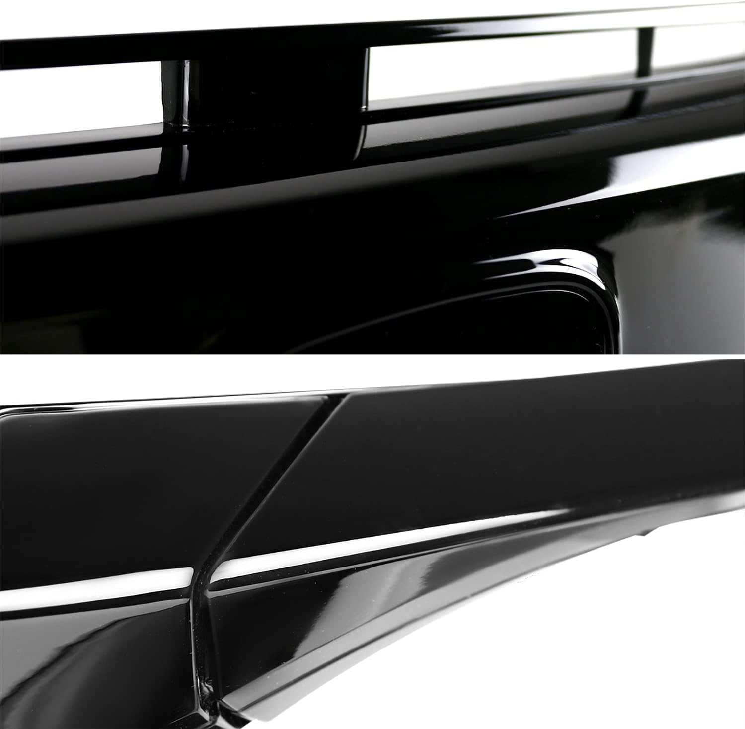 Spec-D Tuning Front Hood Grille+Eyelid Compatible with 2016-2018 Honda Civic 10th Gen FK8 Coupe Sedan