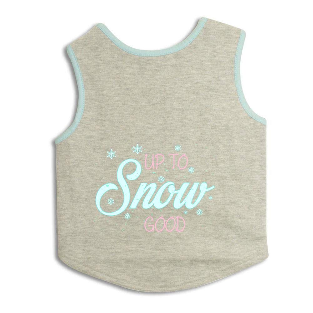 Ruse Pet Up to Snow Good Opener Printed Round Neck Sleeveless Technical Dog Vest Tank T-Shirt Sweatshirt for Dog Clothes Winter Apparel Party Grey/XX-Small (Chihuahuas, Papillons) (B08Q8GZ3C3) Amazon Price History, Amazon Price Tracker
