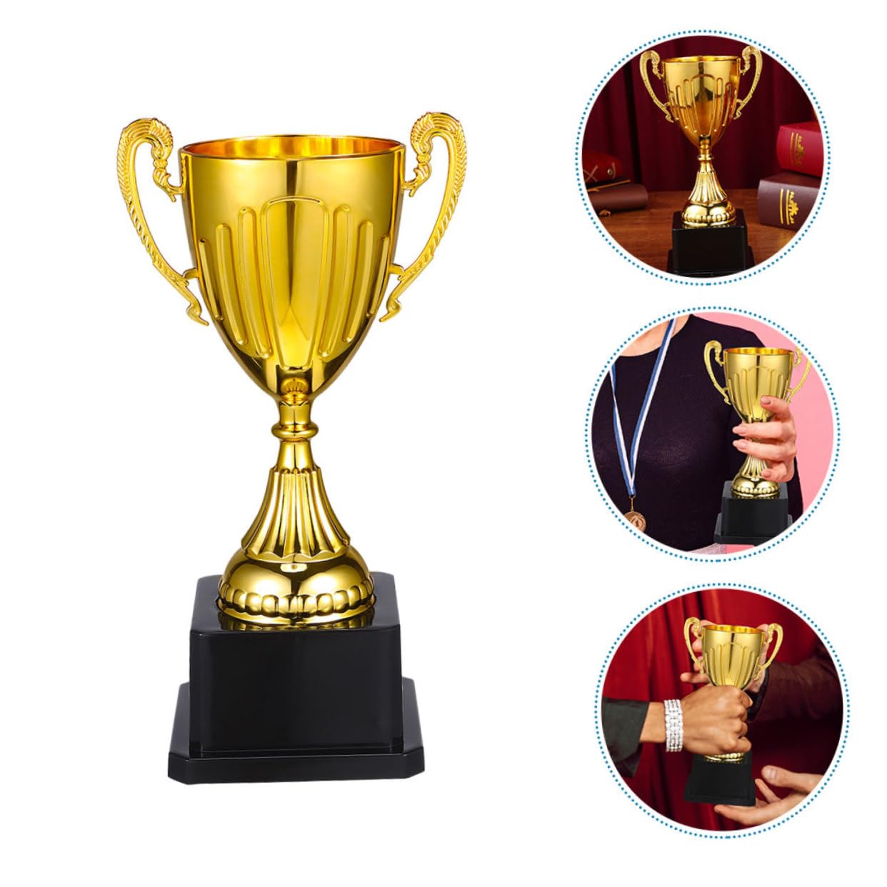 Toddmomy Spieltrophäe FA Cup Trophäe Fußballtrophäe Preistrophäe Feiertrophäe Pokalsieger Wettbewerbstrophäe Zeremonietrophäe Pokaltrophäen Zeremonie Trophäendekor Trophäenmodell