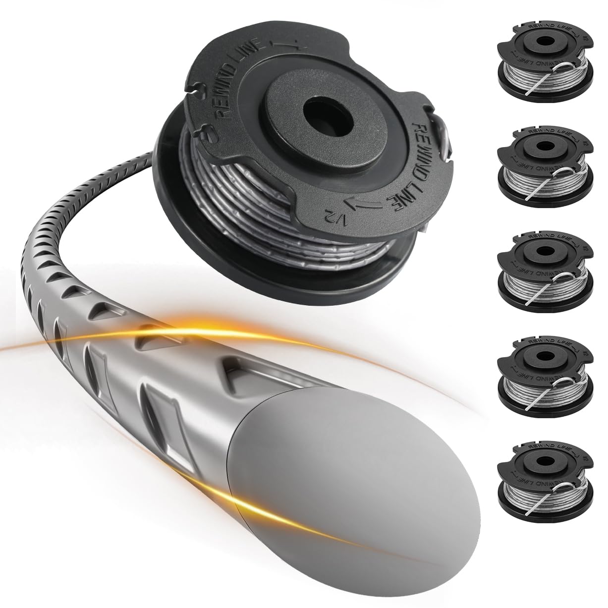 BESPOTCL Replacement Strimmer Wire Compatible with Bosch ART 23 SL, 6PCS Strimmer Spool Line Compatible with Bosch ART 26 SL, EasyGrassCut 18, 23, 26, 18-230,18-260