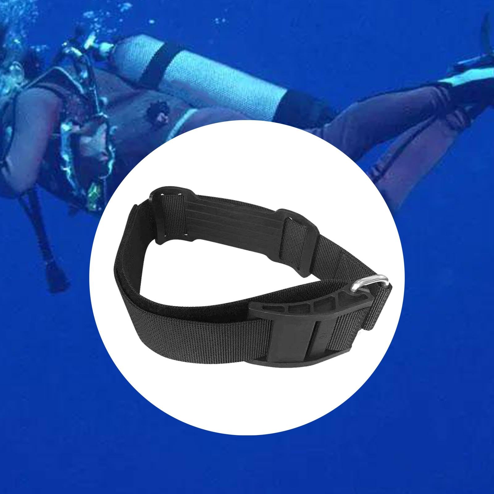 Cinturino per bombola per Immersioni subacquee, Cinturino per Bottiglia Antiscivolo affidabile, Cintura in Tessuto per bombola per bombola BCD per