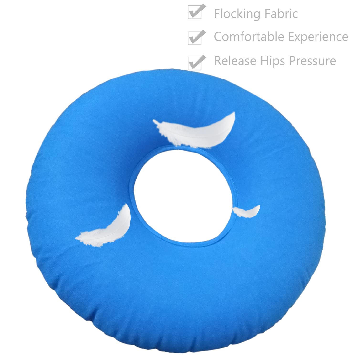 DMI Donut Inflatable Seat Cushion For Tailbone And Bed, 45 OFF