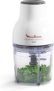 Moulinex Electric Chopper, 400 ml, 300 W, 4 Blades, 3-in-1 Function, Chopper, Blender, Mixed, Single Pressure System, Esse…