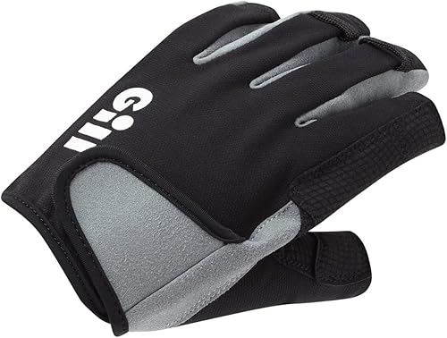 Miniatura 2 de Gill Deckhand - Guantes de vela de dedo corto con dedos de 34 de longitud, protección solar UV 50+ y repelente al agua